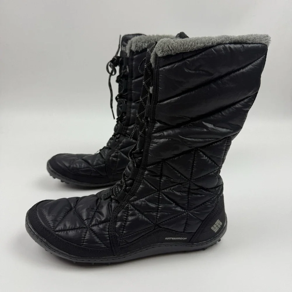 Columbia Powder‎ Summit II Mid Insulated Waterproof Winter Boots Black Sz 9.5
